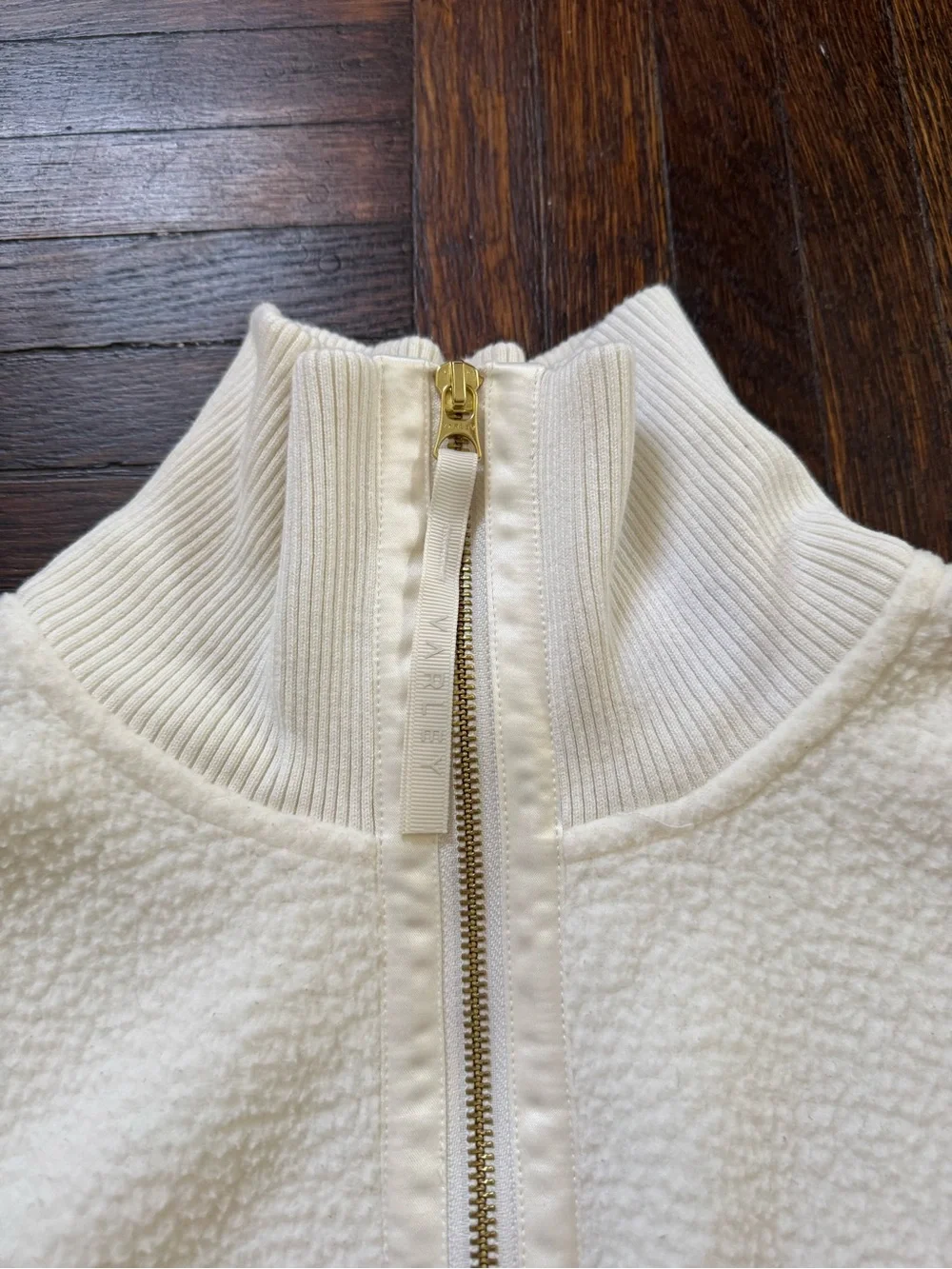 VARLEY Women’s Cream Sherpa Half-Zip Sweater